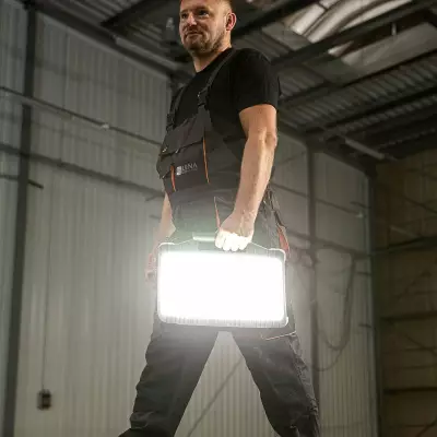 Lampa budowlana LENA 9250Lm 249082 + statyw czarny 2m LENA 000737